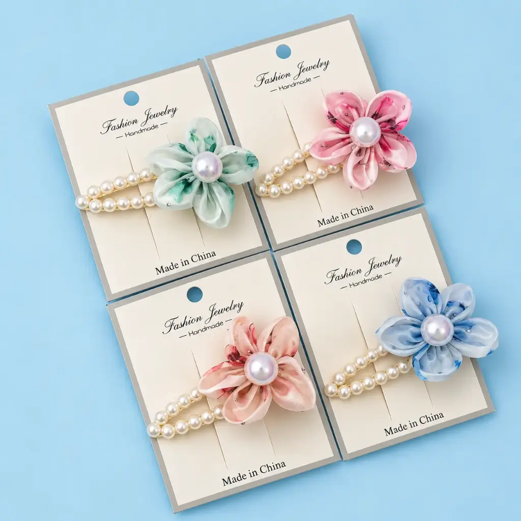 Mini Pinche flor perla