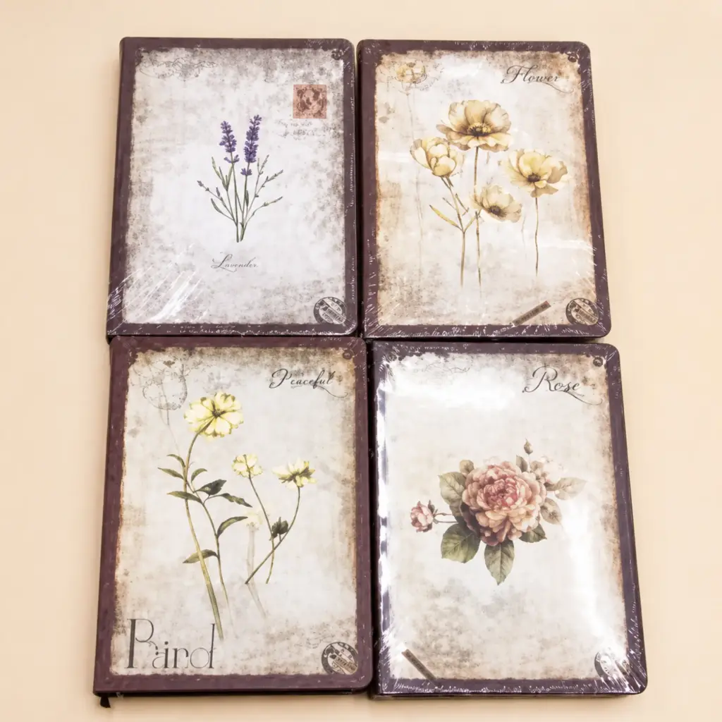 Libreta Vintage Floral Bullet Journa