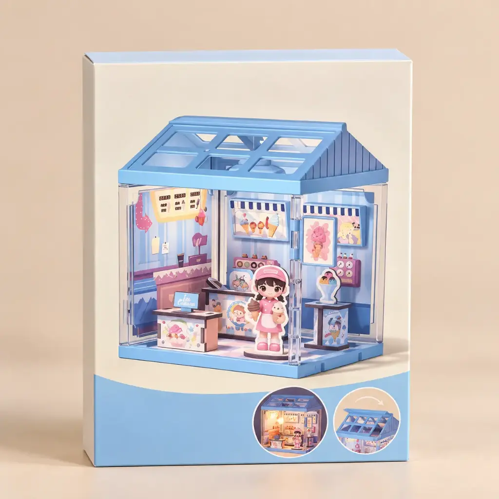 Set Mini Escenario Armable con Luz 
