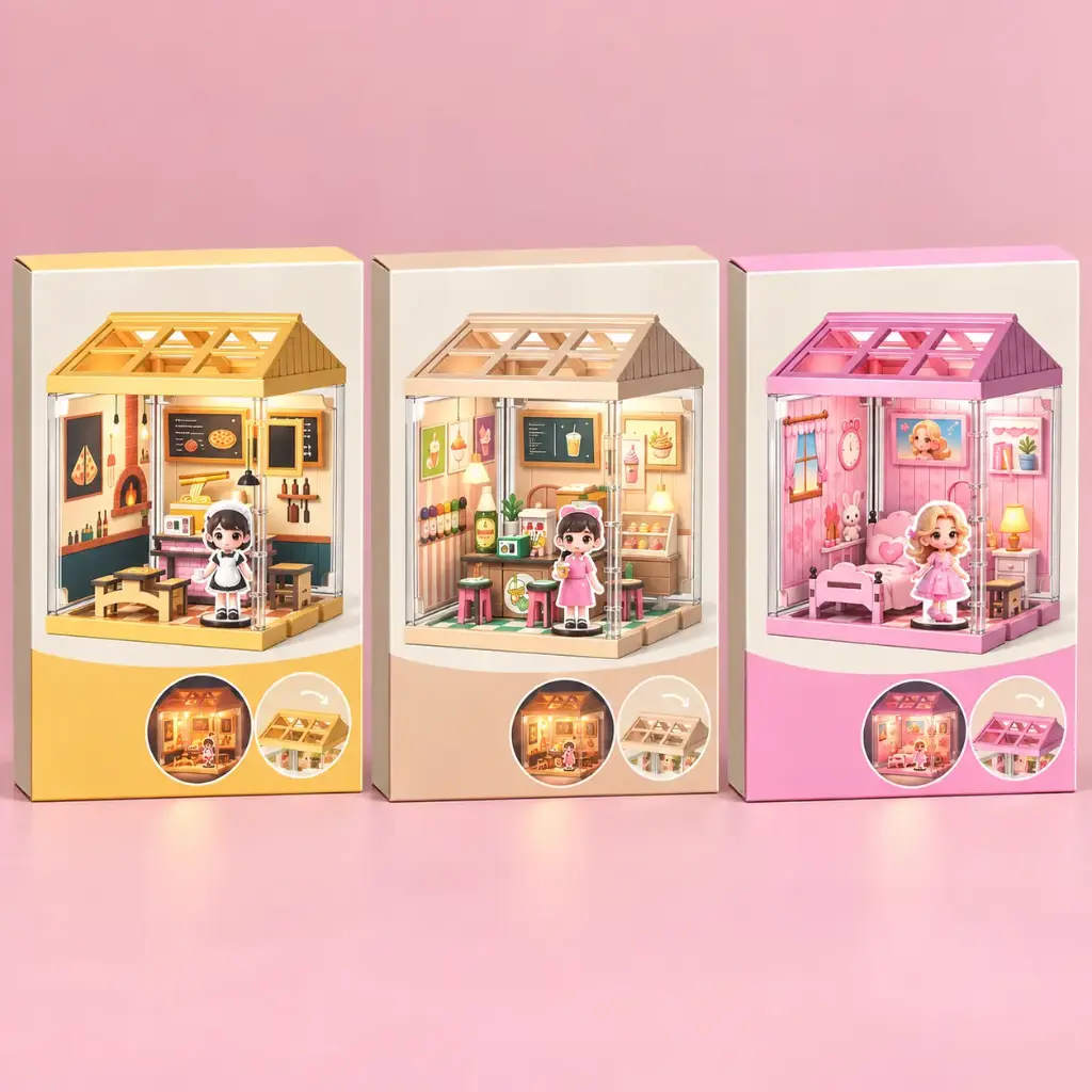 Kit escenario Casita Miniatura para Armar DIY 