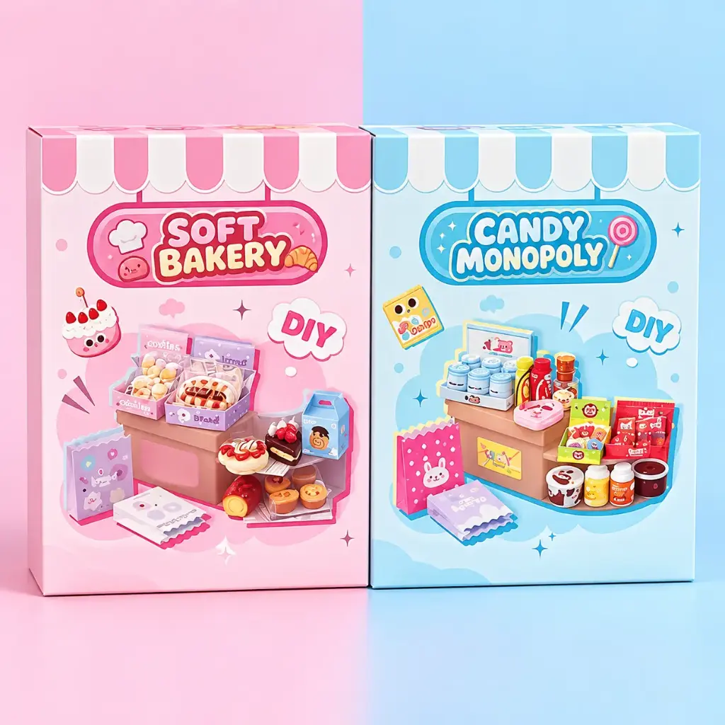 Mini Escenario Armable Tienda de Dulces y Panadería