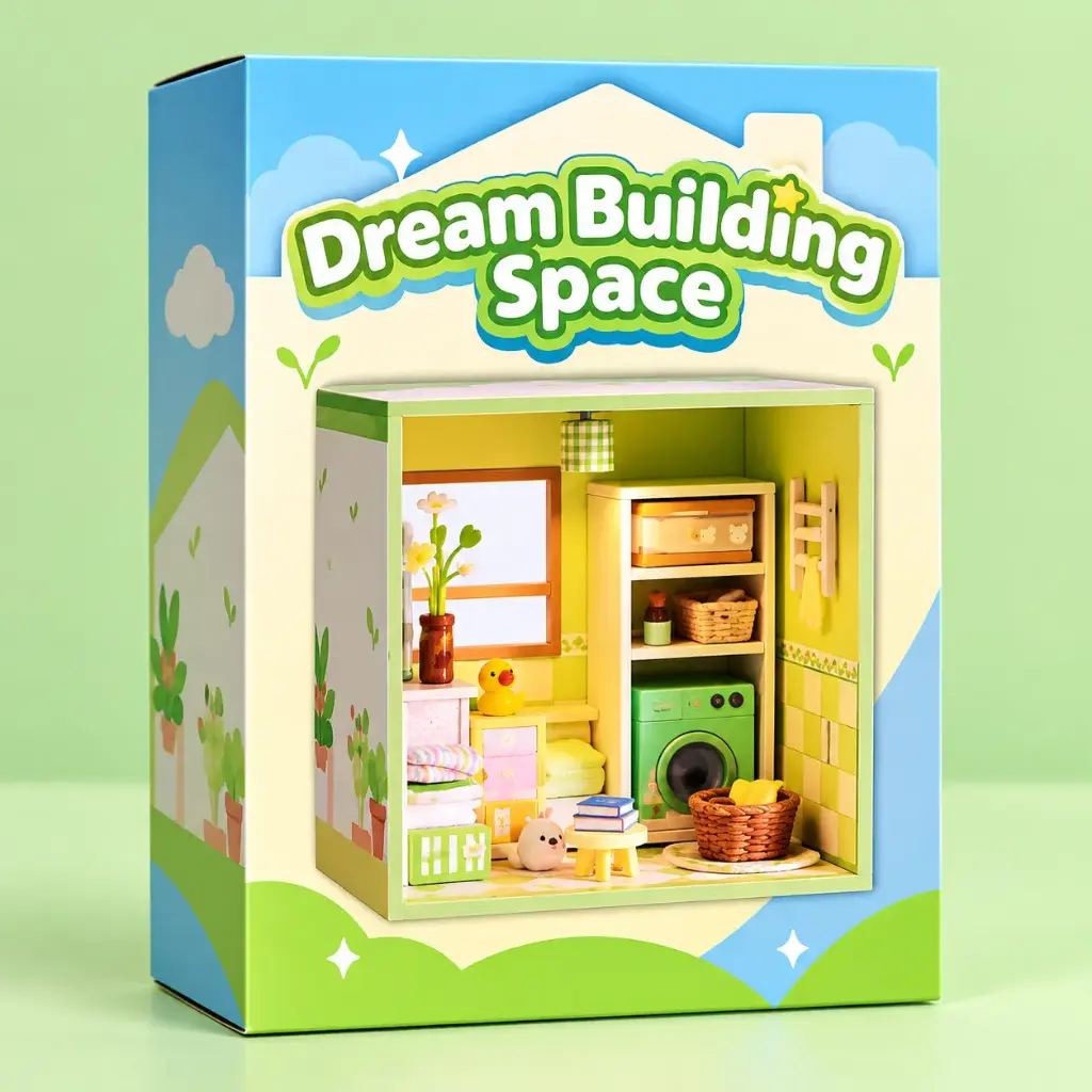 Casita escenarios Miniatura 3D para Crear