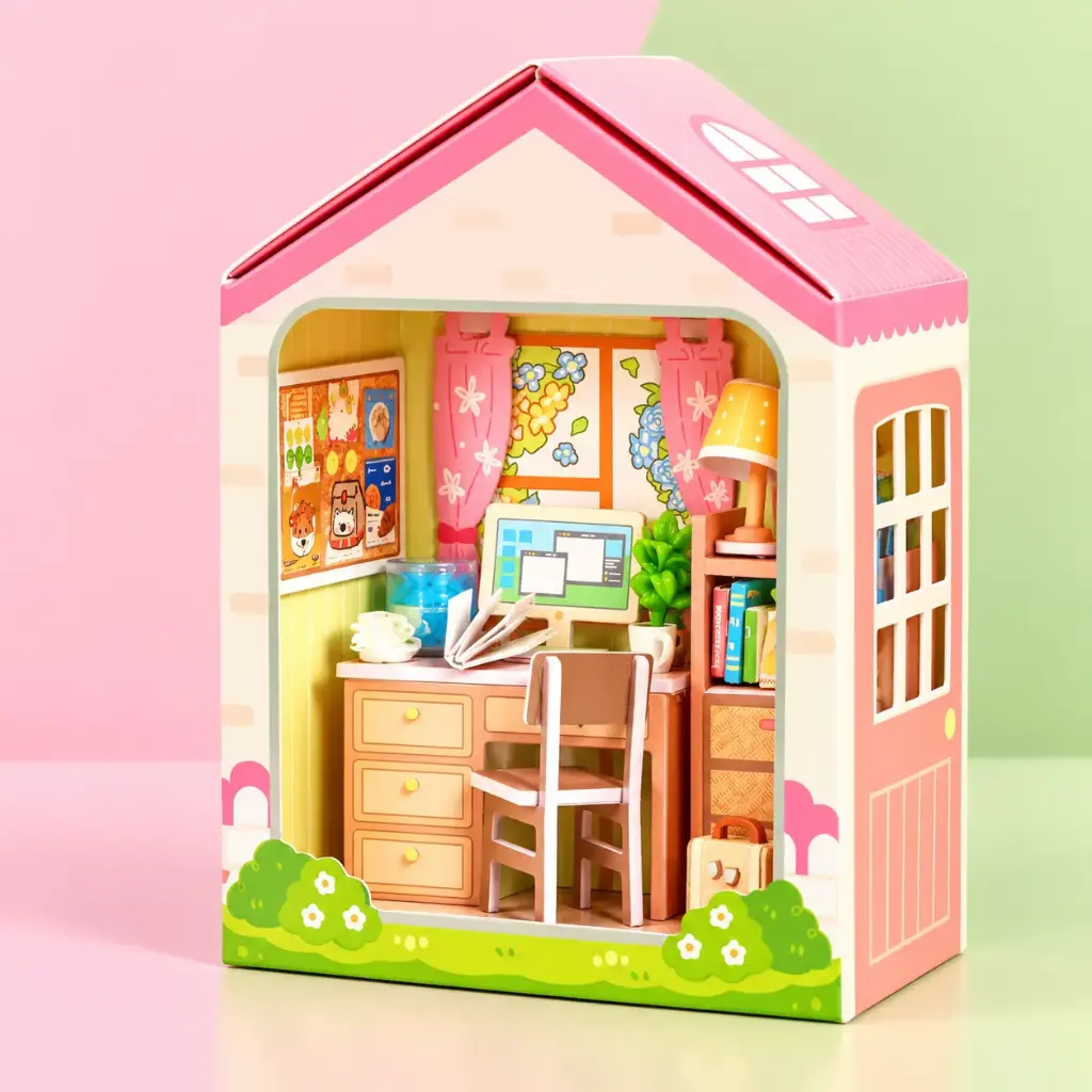 Mini Escenario Oficina 3D DIY para Armar