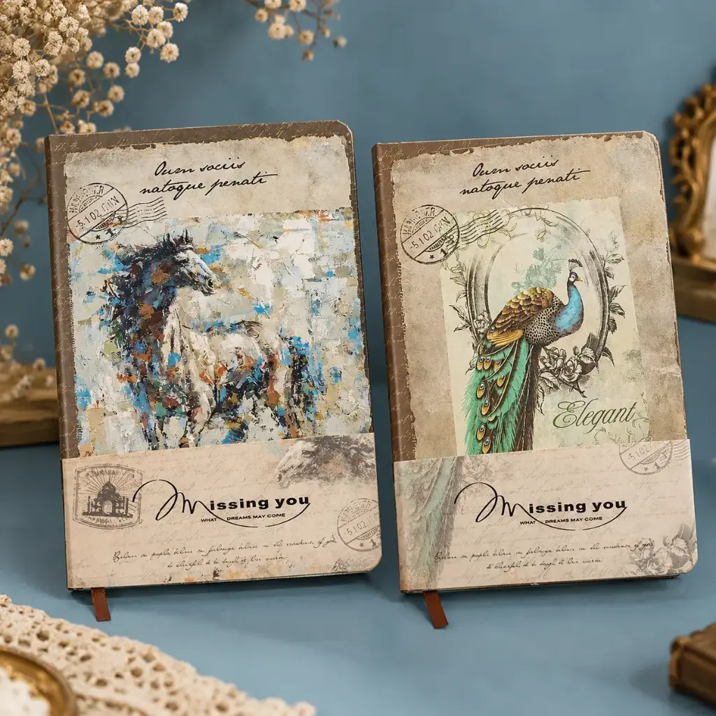 Libreta Vintage Animales Majestuosos 