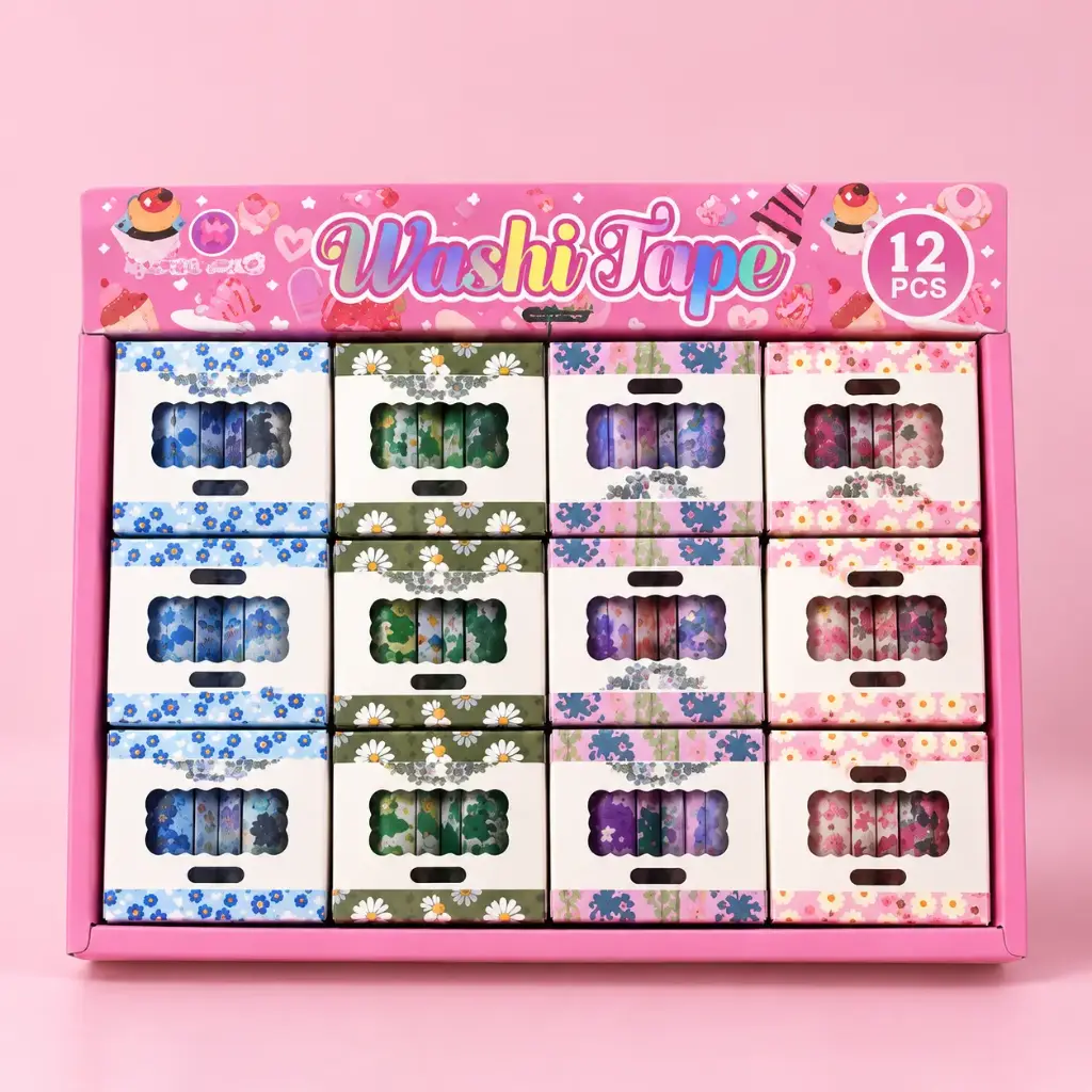 Set Cinta Washi Tape Floral 