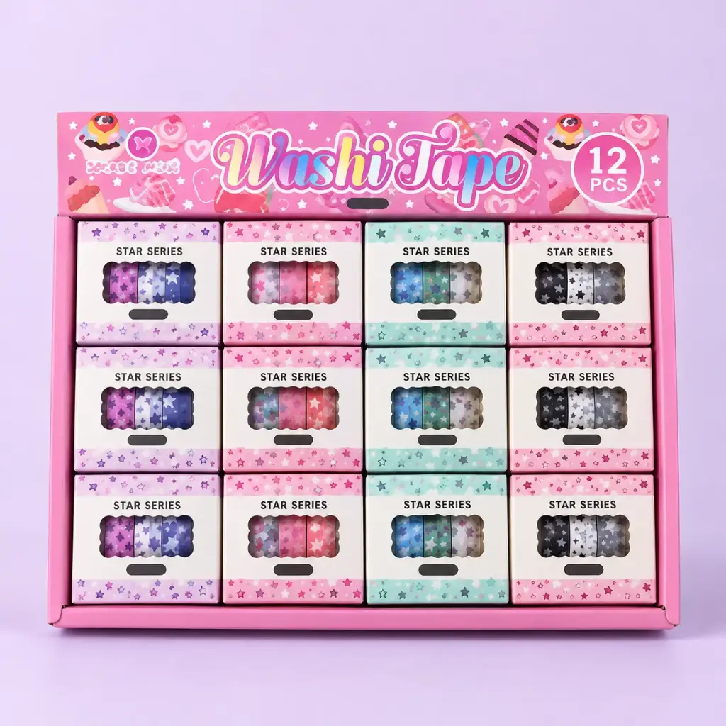 Set de Cintas Washi Tape Estrellitas