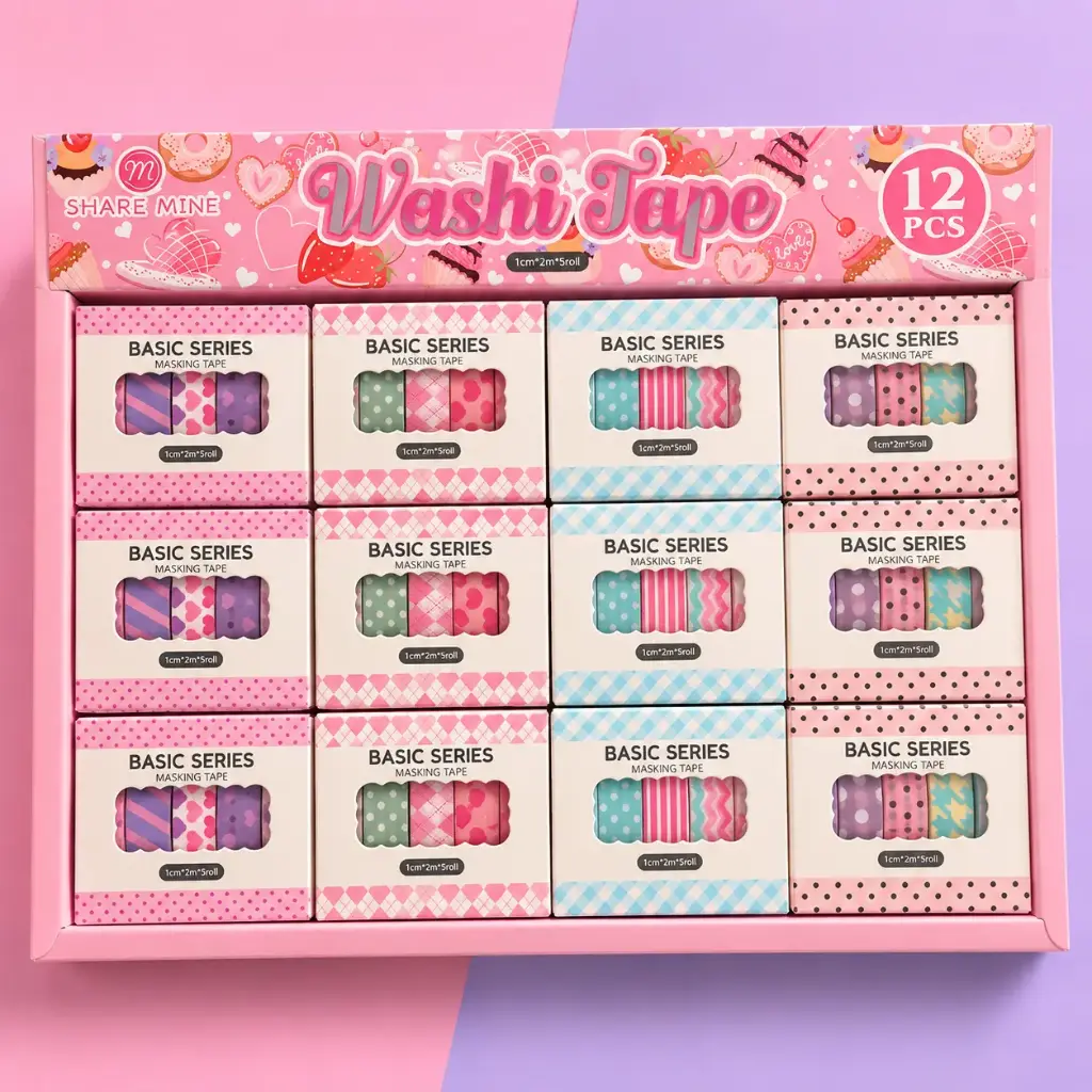 Set de Cintas Washi Tape Diseños Clásicos