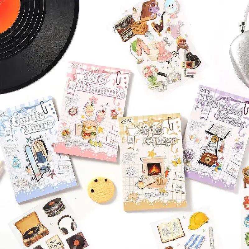 Álbum de Stickers Comida y Momentos 20 Hojas