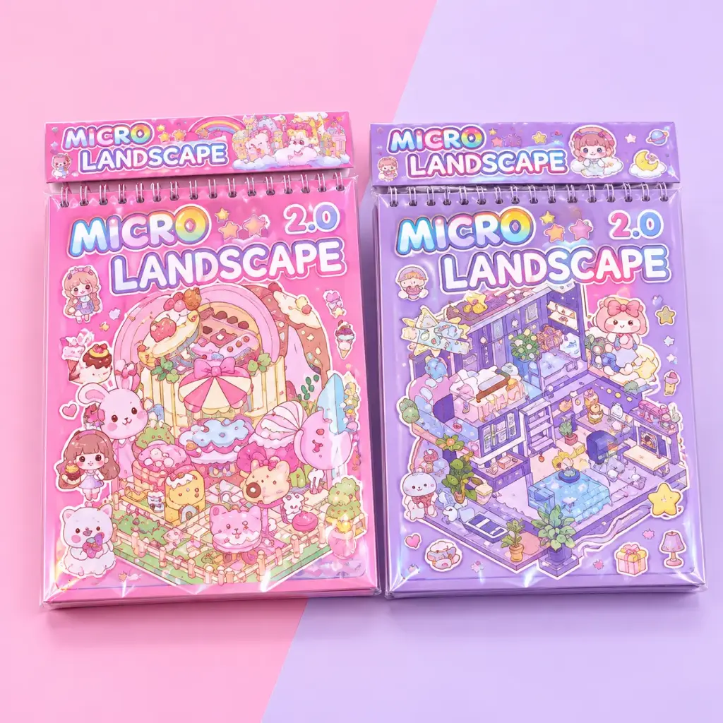 Álbum de Stickers Escenarios 3D Micro Landscape