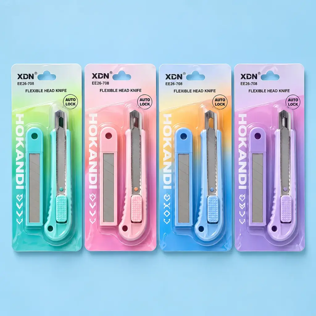 Kit Cúter Tamaño Grande con Cuchillas Colores Pasteles 