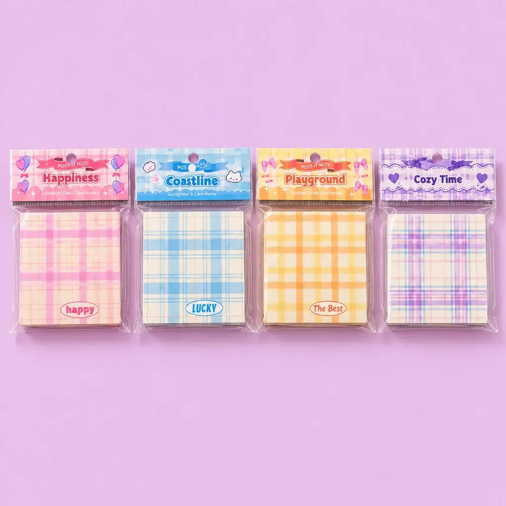 Post-it Cozy Time a Cuadros 