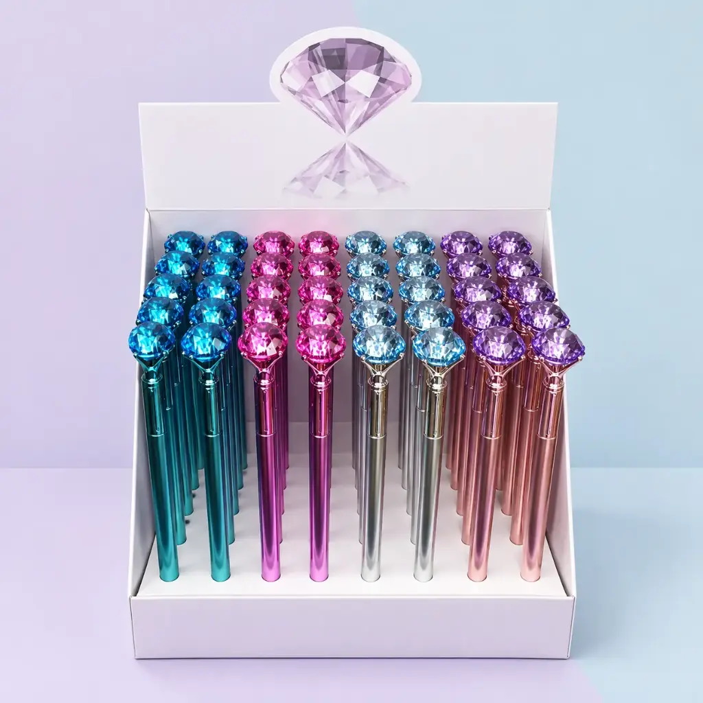 Lápiz Pasta Metálico con Diamante 
