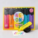 Set de 6 Destacadores Arcoiris Neon 