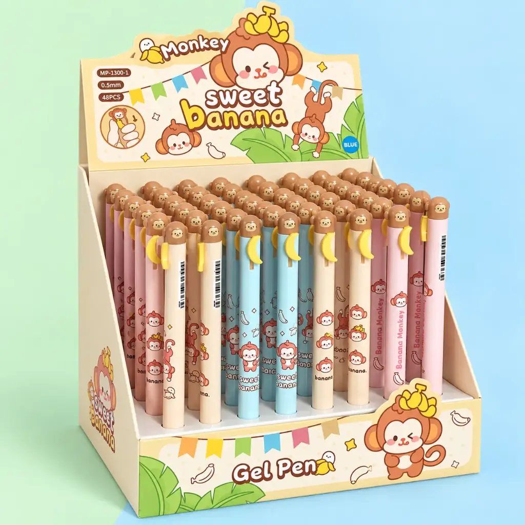 Lápiz Gel Monito Kawaii 