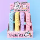 Lápiz Gel Borrable Gatito con Regla 