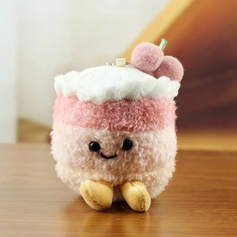 Llavero de Peluche Pastelito de Cereza