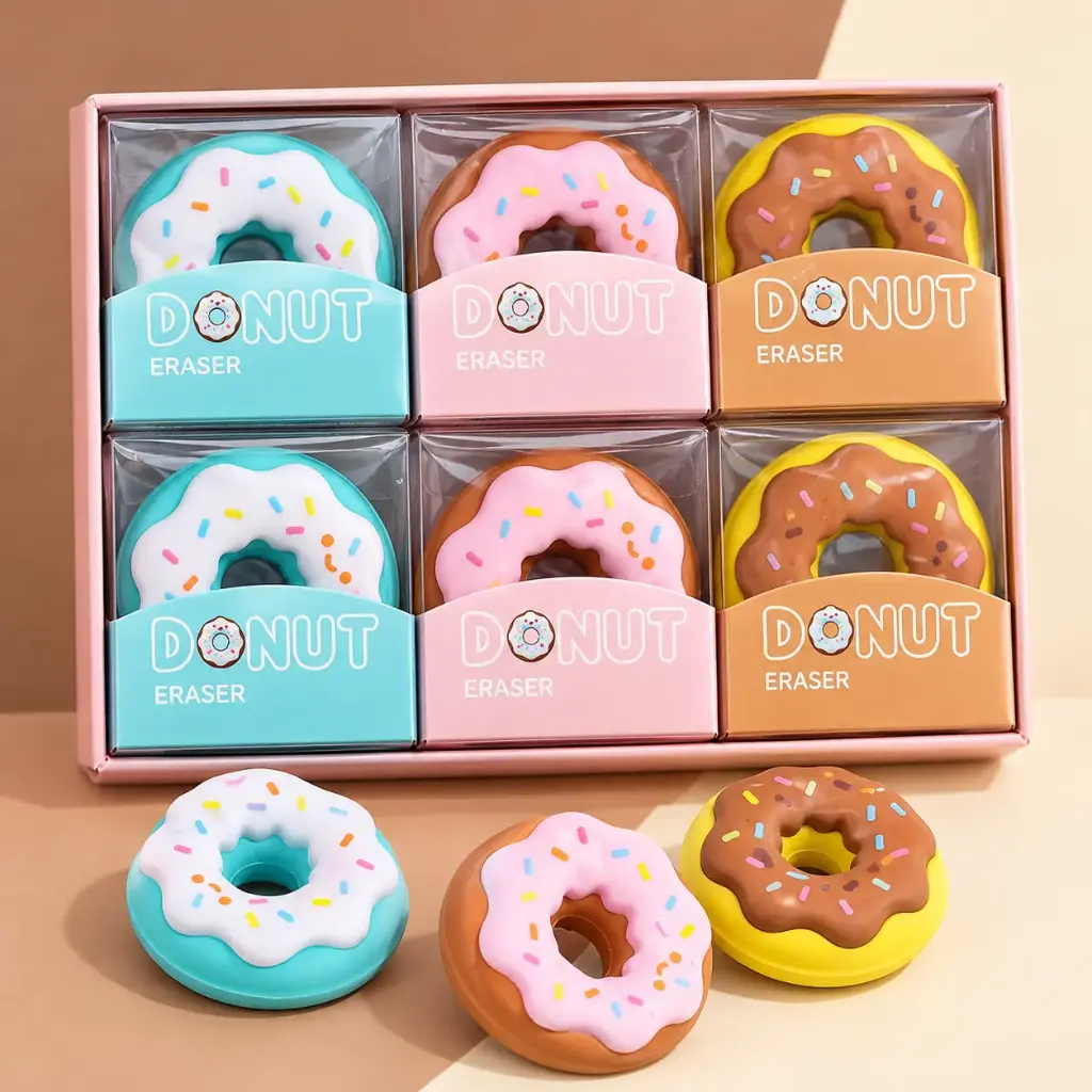 Goma de Borrar Donut Kawai