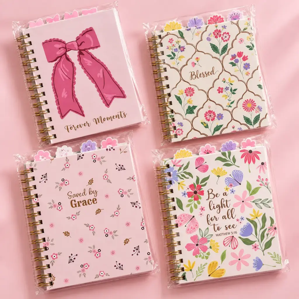 Libreta Espiral Inspiración Cristiana con Separadores