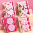Set de Libreta Coquette con Lápiz y Notas Adhesivas
