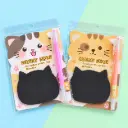 Set de Post-it Gatito Negro Y osito con Lápiz