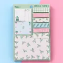 Set de Post-it Flores y Cactus Pastel 