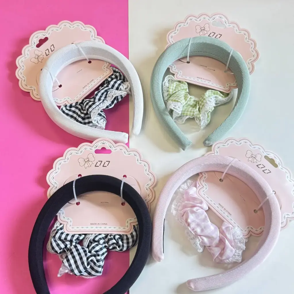 Set Diadema + Colet Rayado