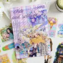 STICKERS FLORES Y VINTAGE SET DE 20 HOJAS