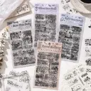 Stickers Letras Vintage Negras