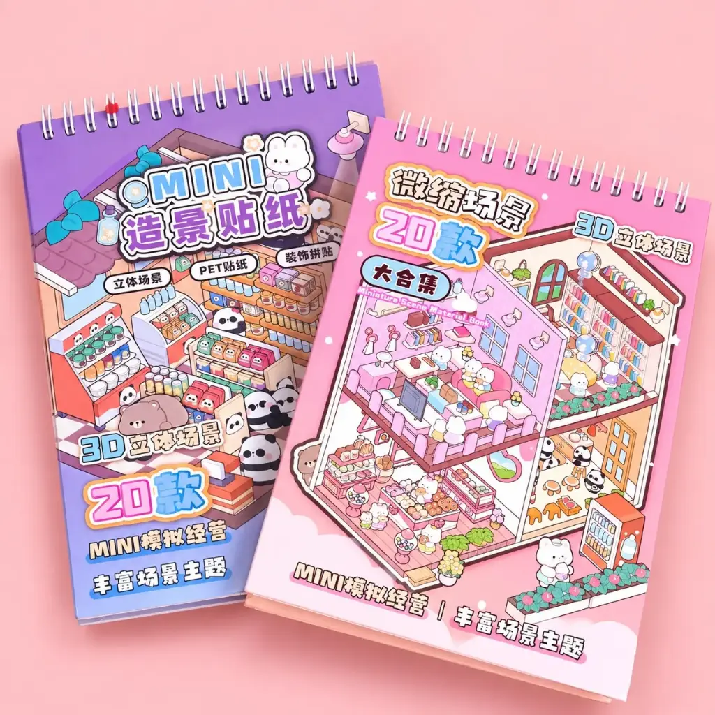 Libreta de stickers escenario