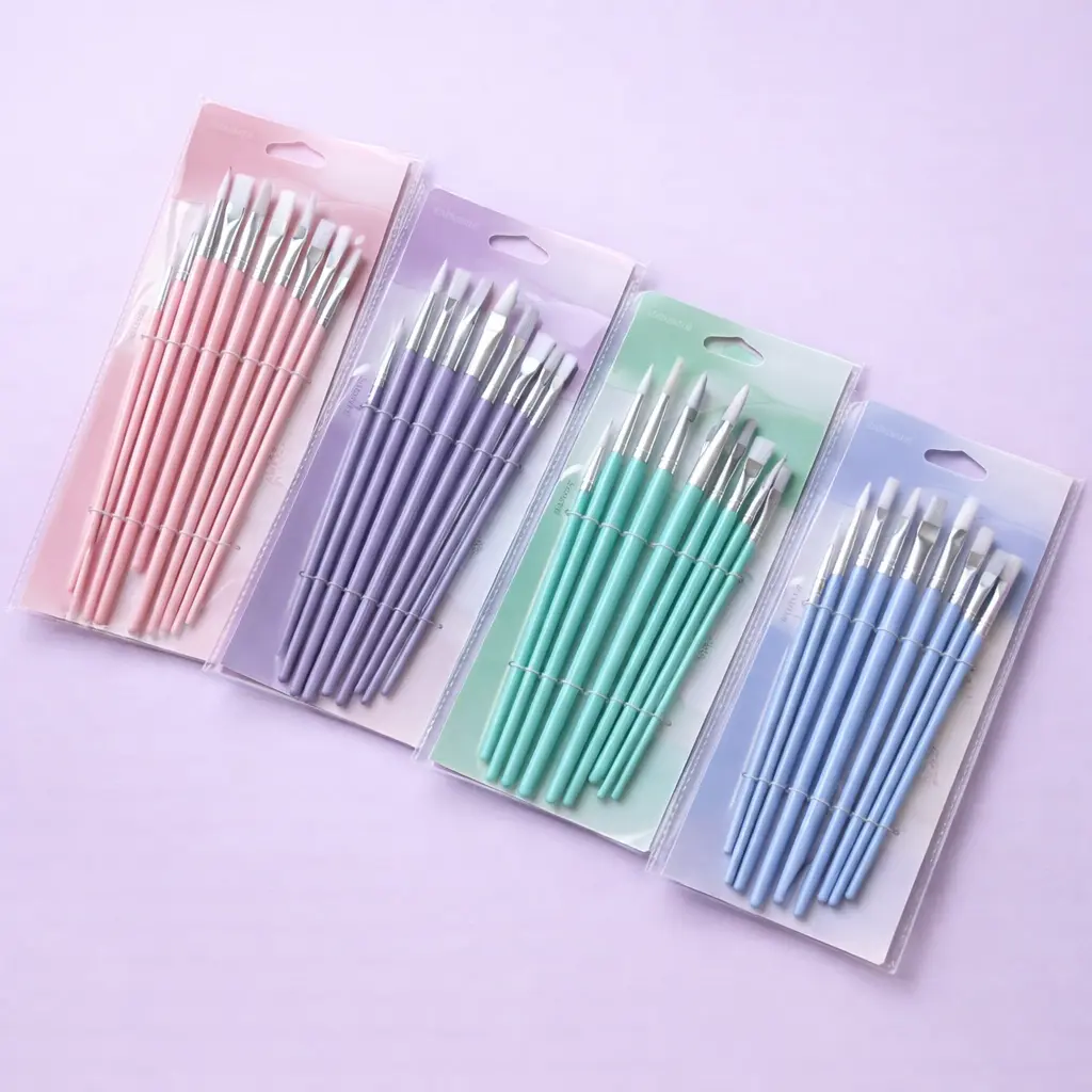 Set de Pinceles Pastel  12 Piezas