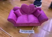 Joyero sillón con respaldo de corazón 