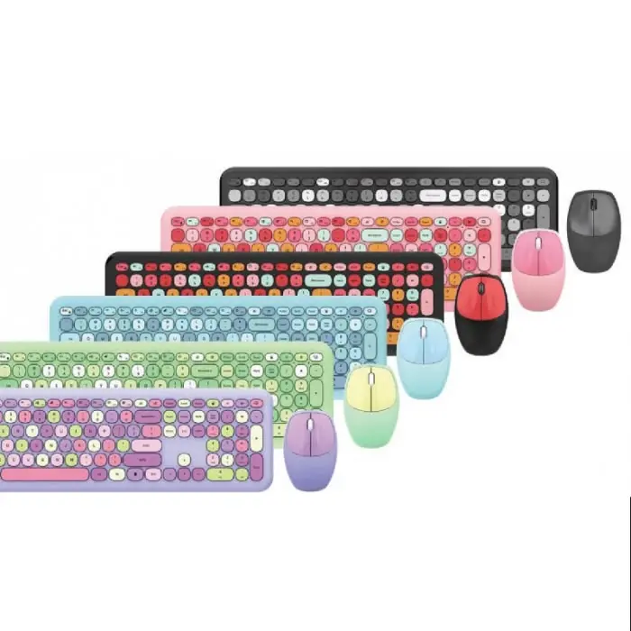Teclado Inalámbrico Colores Pastel
