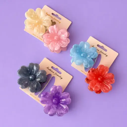[EE25-2175] Pinche Flor Perlada 8 cm