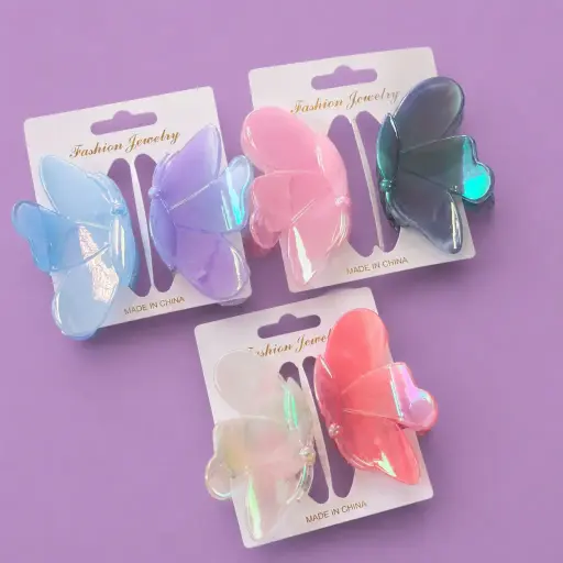 [EE25-2180] Set de 2 pinches mariposa 2180