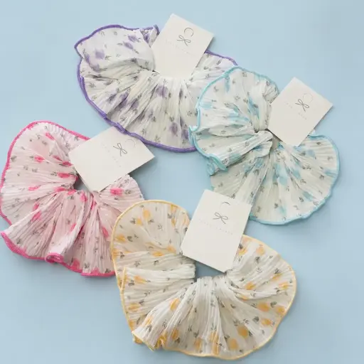 [EE25-2246] Scrunchie pétalos flor 2246