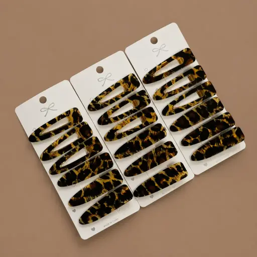 [EE25-2321] Set Pinches Leopardo Print