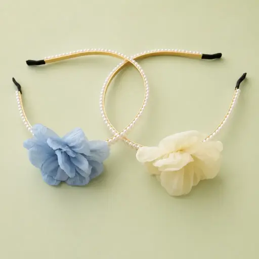 [EPT25-1737] Cintillo flor perla 1737