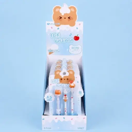[EE26-732] Set de 3 Lápices Osito Helado Kawaii