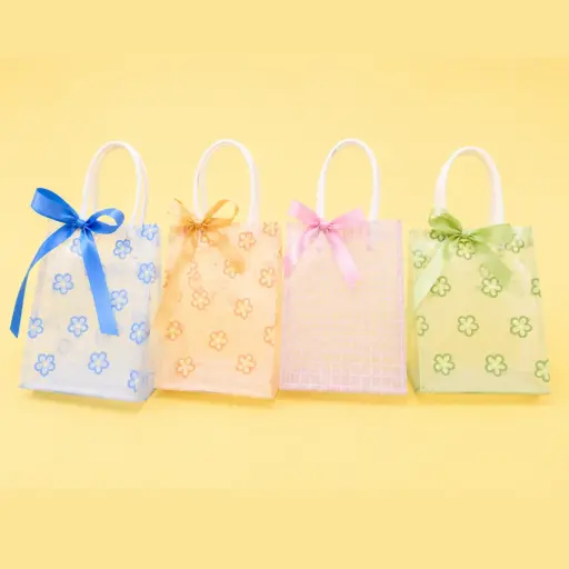 [EE26-2174] Bolsa de Regalo Mediana Transparente Flores