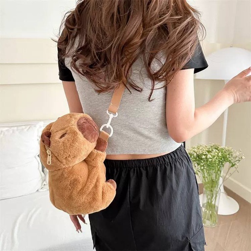 [CAR24-1635] Bolsa Cuerpo Capybara Kawaii