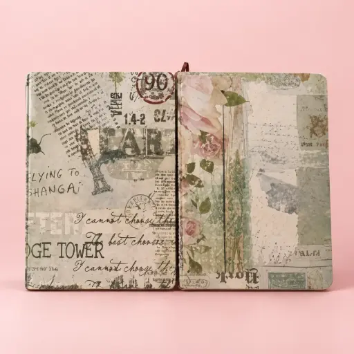 [EE26-514] Libreta Vintage París y Flores