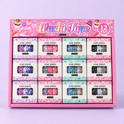 [EE26-521] Set de Cintas Washi Tape Estrellitas