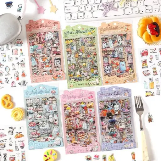 [EE26-559] Stickers de accesorios de hogar vintage