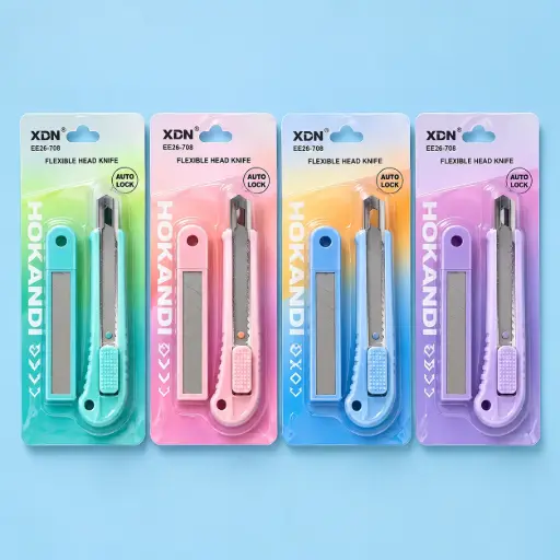 [EE26-708] Kit Cúter Tamaño Grande con Cuchillas Colores Pasteles 
