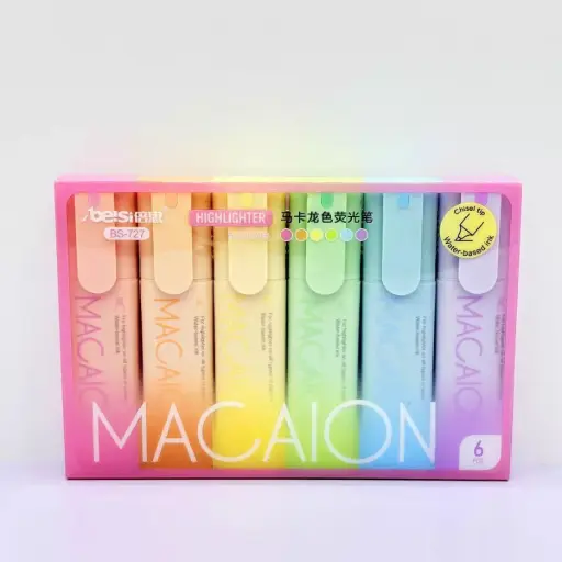 [EE26-742] Set de 6 Destacadores Pastel Soft Colors