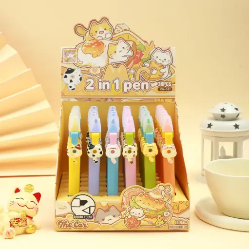 [EE26-792] Lápiz 2 en 1 Gatitos Kawaii 