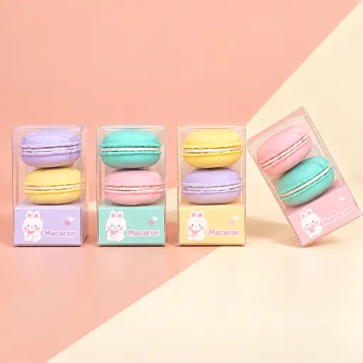 [EE26-1877] Set de 2 Mini Gomas Macaron Kawaii