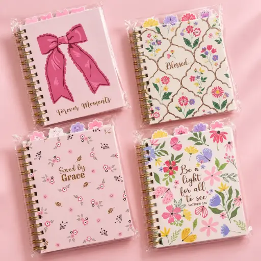 Libreta Espiral Inspiración Cristiana con Separadores
