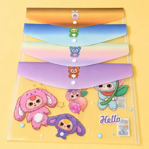 [EE25-521] Bolsa cremallera de Documentos Baby Three Transparente