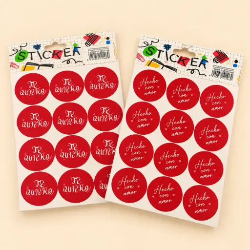 [EE25-1069] PEGATINA Flork Coloridos 5PCS